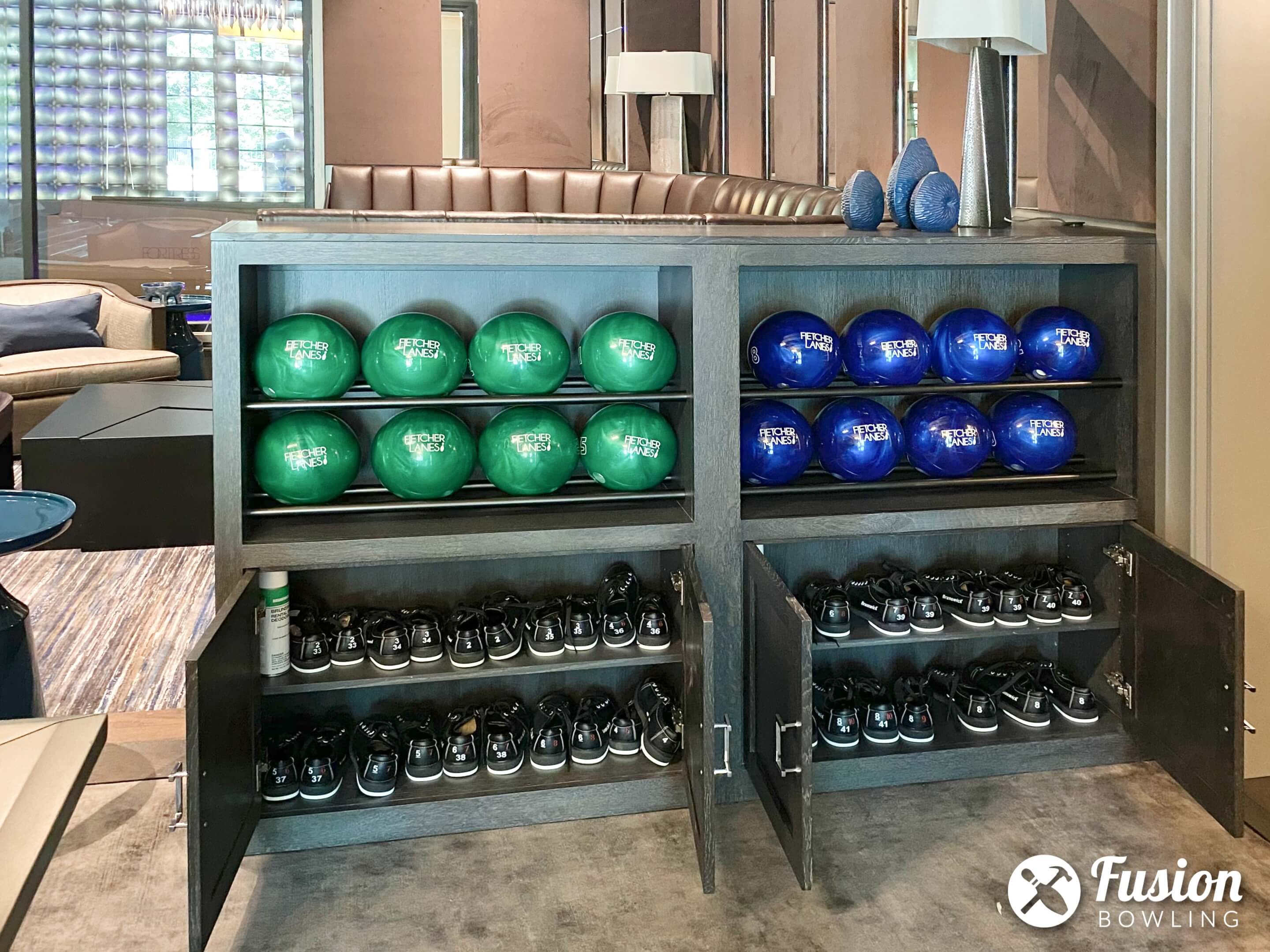 Storage Ideas for Home Bowling Alley Balls & Shoes